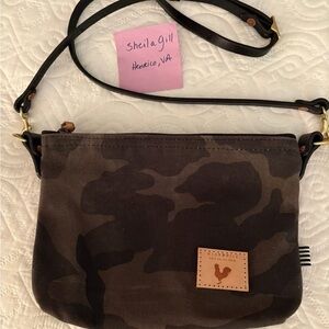 Graphite Camouflage Sling Crossbody Bag